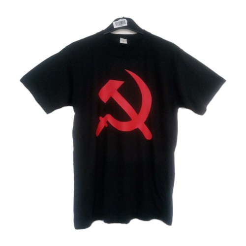 Hammer sickle black t - sickle,