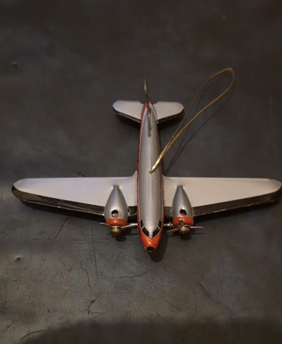 Vintage metal airplane - metal,