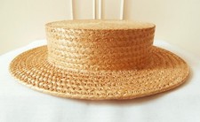 Vintage Natural Straw Boater