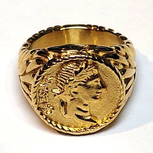Gold plated caesar - caesar, roman