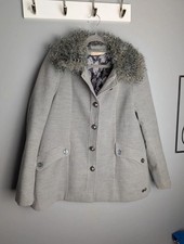 Miss Real Grey Coat with Faux
