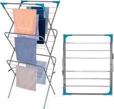 3 Tier Clothes Dryer Airer Foldable Laundry Rack Washing Line Drying Horse 14m