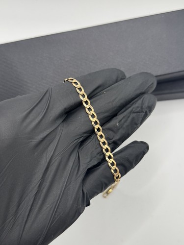 9ct gold curb bracelet 47g - gold, 6.47g