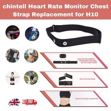 chintell Heart Rate Monitor Chest Strap Replacement for H10 Polar H9 H7