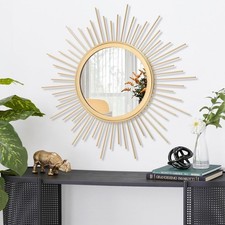 Hlfmvwer gold sunburst wall - gold,