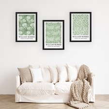 Set of 3 William Morris Vintage Botanical Art Prints Classic Home Decor Wall Art