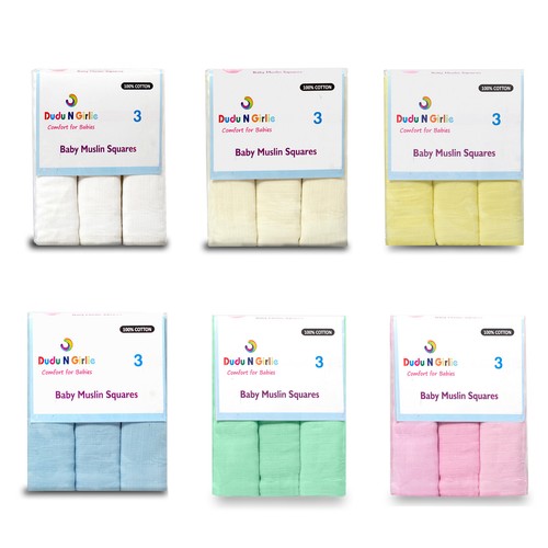 Pack muslin squares 100 - muslin, 100%