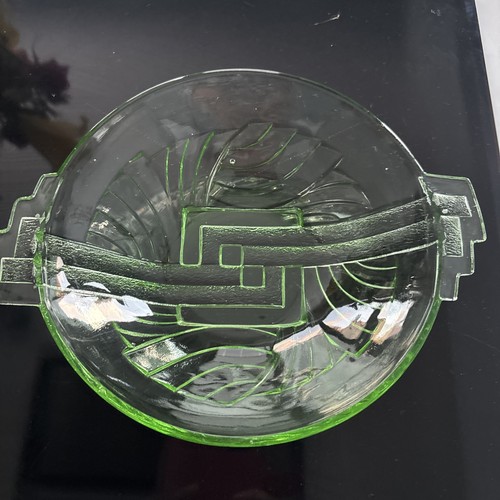 Vintage art deco green - deco, bowl