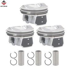 PISTONS WITH RINGS x3 FOR FORD