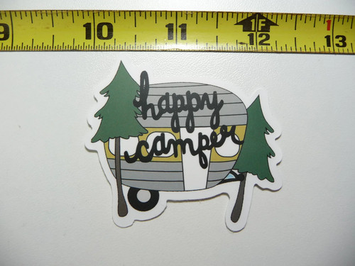 Happy camper tear drop - camper,