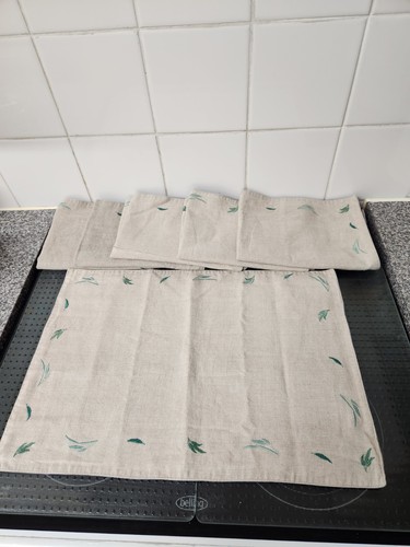 Denby linen placemats with - linen,