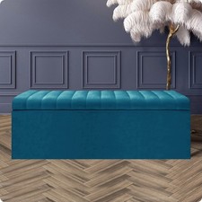 Safar Velvet Ottoman Storage