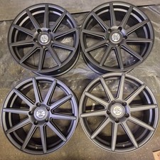 4 x 8x18 Matt Black 5x120 Alloy Wheels et38 690kg BMW fitment