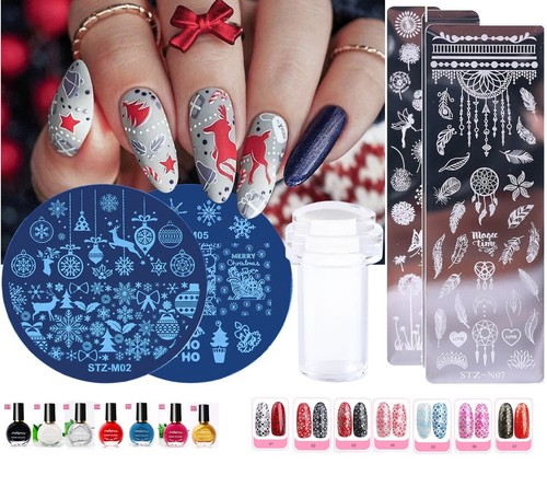 Nail stamping polish - polish, plates