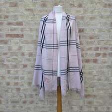 Burberry Wide Scarf Pink Nova