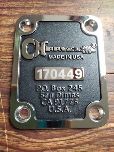 Charvel neck plate - neck, /