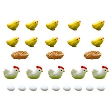 27pcs Chick Family Desktop