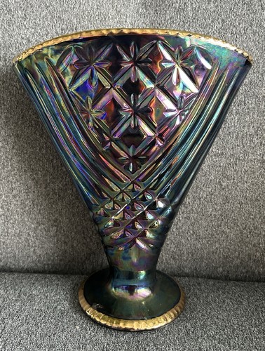 Art deco ceramic lustre fan - deco,