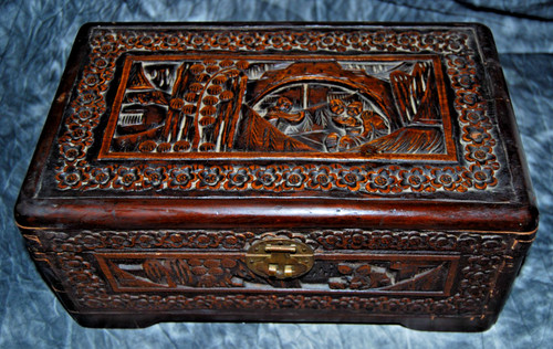 Vintage hand carved chinese - vintage,