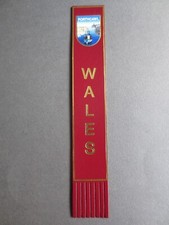 Leather BOOKMARK WALES Portcawl Welsh Seaside Resort Burgundy Unused