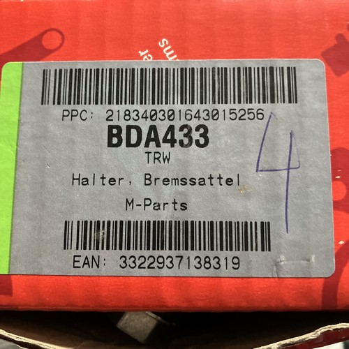 Trw bda433 brake carrier - bda433,