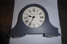 Laura Ashley Mantel Clock - Holborn - Grey - Fully Working Order