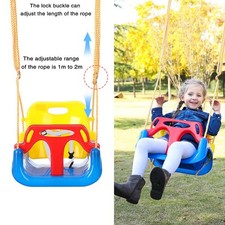 Kids Outdoor Play Secure Baby Swing 3In1 Toddler Swing Set Anti Flip
