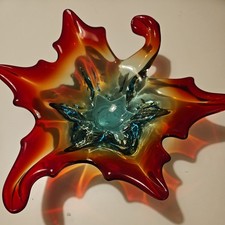 Murano Bizarre Coloured Glass Bowl 1950/60s Rare