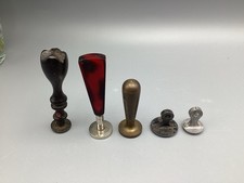 Vintage Wax Seal Stamps x5