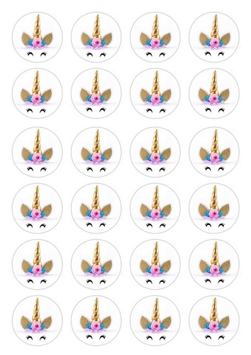 Unicorn face horn - face,