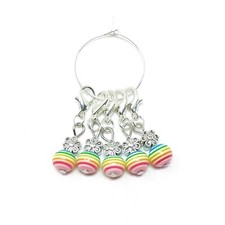 Rainbow Beaded Lobster Clasp