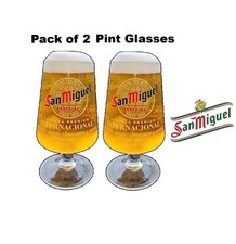 2 x San Miguel Pint 20oz san