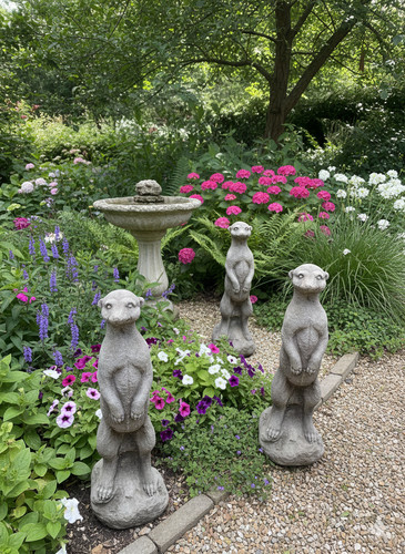 Meerkat garden ornament - garden,