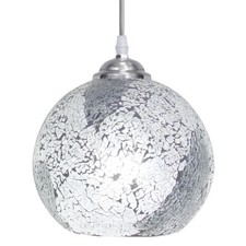 Vintage Glass Globe Ceiling Hanging Pendant Light Shade Mosaic Style Lighting