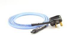 BLACK RHODIUM LIBRA FIG.8  MAINS POWER CABLE - 1.2 MTR - FILTERED PLUG