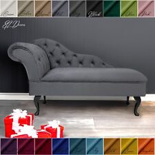 Chaise Longue Chesterfield Sofa White Cream Accent Chair Lucian Tufted Lounge