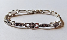 Vintage Silver Toned Marcasite