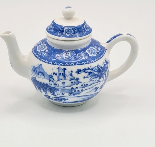 Porcelain art miniature teapot - porcelain,