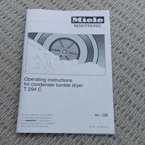 Miele novotronic operating - novotronic,