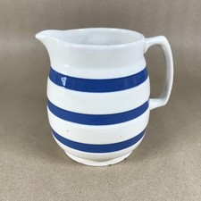 Vintage Chef Ware Staffordshire Blue and White Striped Jug