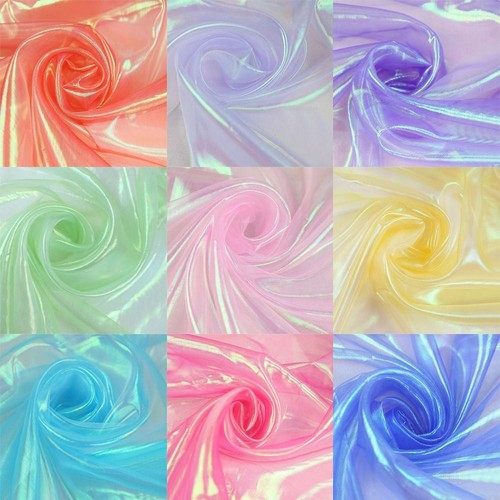 Shiny laser tulle thin organza - tulle,