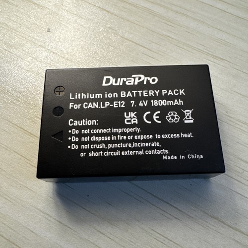Durapro e12 4v 1800mah - lp-e12,