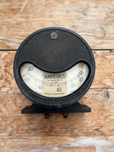 Vintage ammeter manufacturing - vintage,