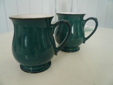 pair Denby Greenwich Craftsman Mugs used/ fab condition x2