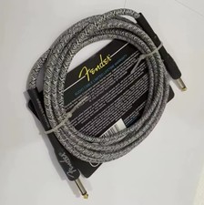 Fender Vintage Voltage Guitar Lead Instrument Cable 3 Metre 10ft Black/White