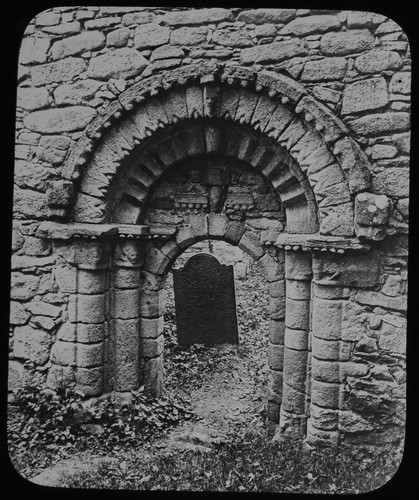 Norman door ullard church - church, co