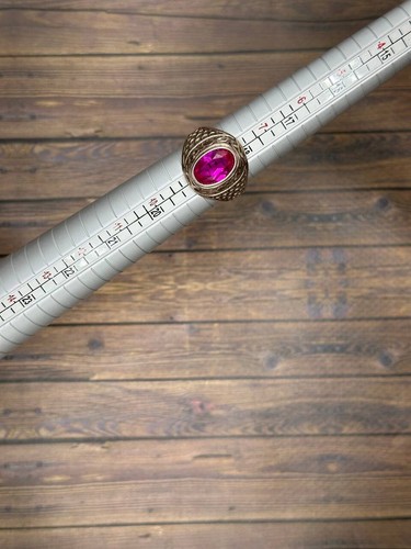 Vintage ussr ring soviet - soviet, ruby