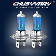 2x H7 55W Bulbs Super White