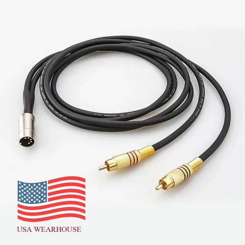 5pin din male 2rca - male, to