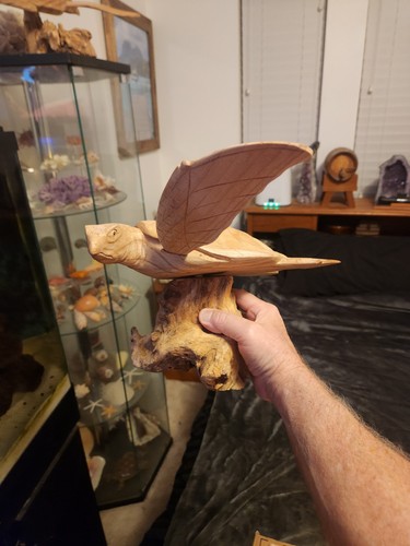 Large wooden hand carved sea - wooden,
